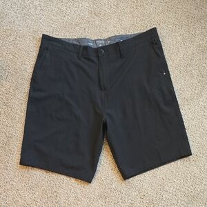 Quiksilver Men's Black Flat Front Shorts